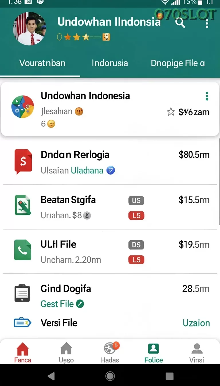 Cuplikan layar KERISTOTO — pengaturan akun