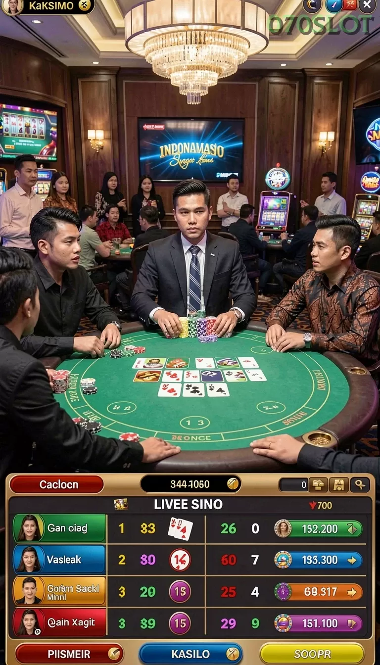 Cuplikan layar INDSLOT — pengaturan akun
