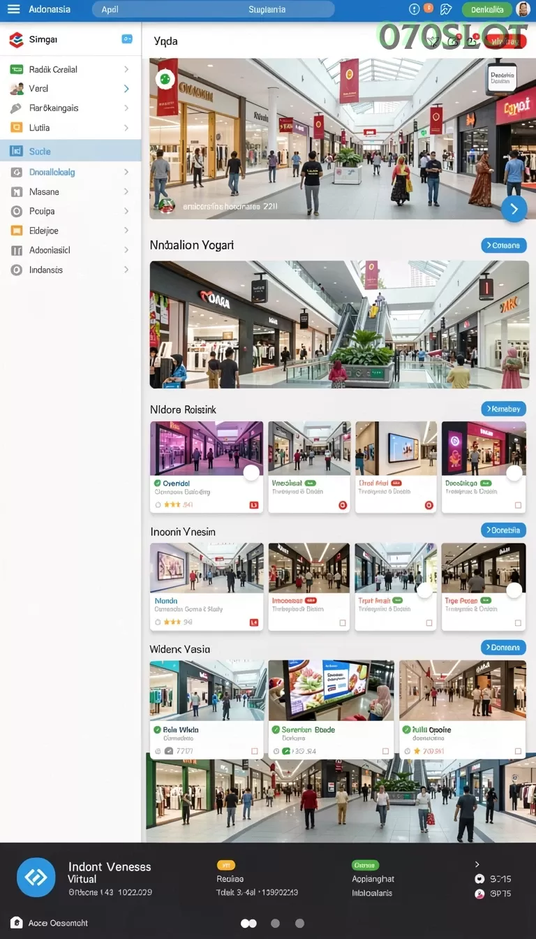 Cuplikan layar KERISTOTO — menu navigasi