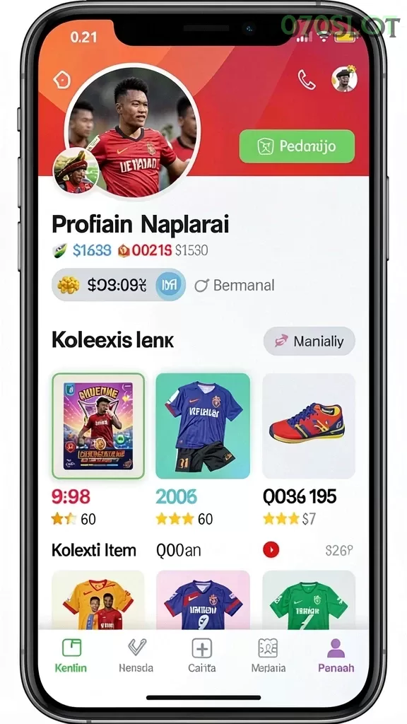 Cuplikan layar TOKYOBOLA — pengaturan akun